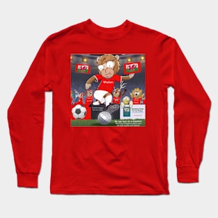 He can turn on a sixpence, wrexham funny soccer sayings. Long Sleeve T-Shirt